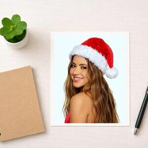 Shakira 8x10 Christmas Poster Colombian Singer Art Print Music Poster Wall Decor